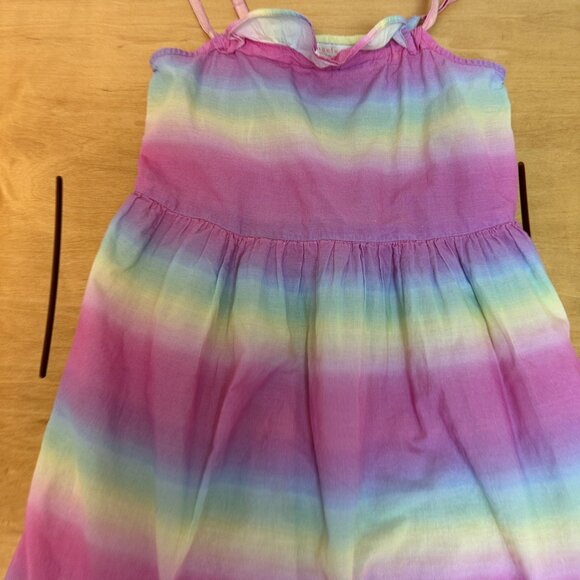 Angeles  Kids Girls Pastel Rainbow Sleeveless Dress Size 11-12yrs-Great Shape! - Picture 3 of 4